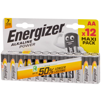 Energizer - Alkaline Power AA Batterien 12er-Maxi-Pack